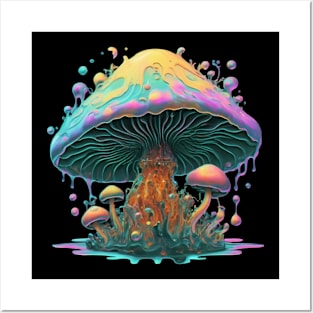 Space Magical Mushroom Posters and Art